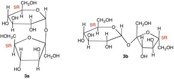 Structures 3a and 3b